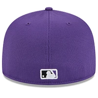 Men's New Era  Purple Colorado Rockies 2025 Spring Training 59FIFTY Fitted Hat