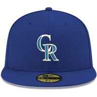 Men's New Era Royal Colorado Rockies White Logo 59FIFTY Fitted Hat