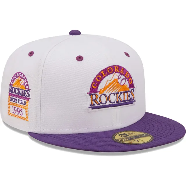 Men's Colorado Rockies New Era Green/Purple MLB x Big League Chew Swingin'  Sour Apple Flavor Pack 59FIFTY Fitted Hat