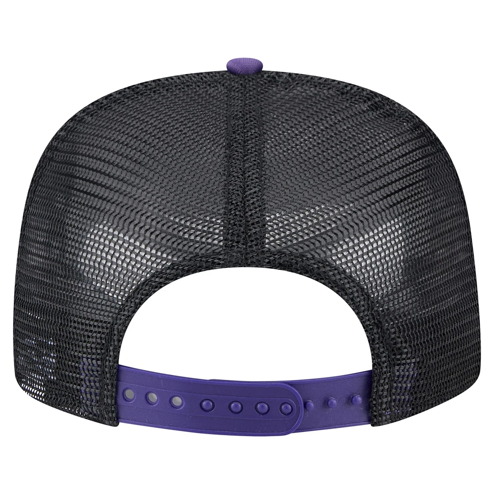 Casquette snapback rétro New Era Colorado Rockies 9FIFTY blanche/violette pour homme