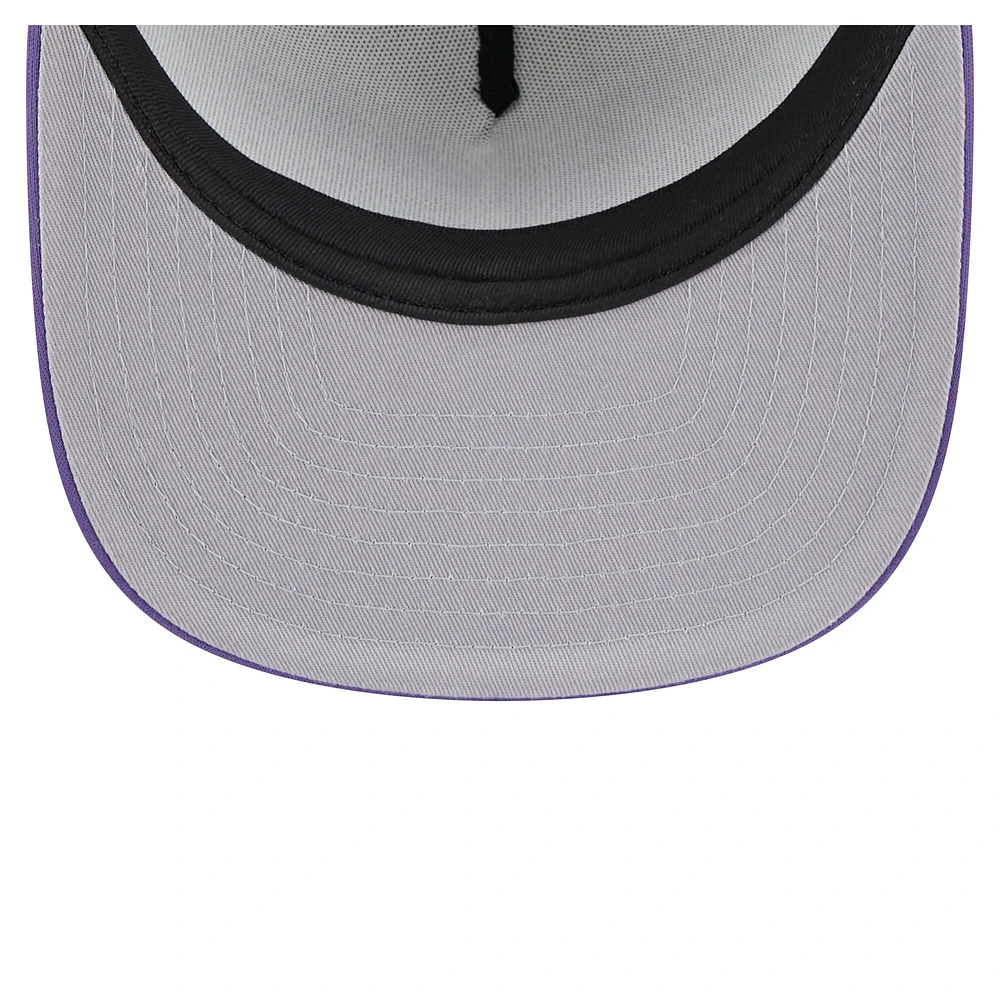 Casquette snapback rétro New Era Colorado Rockies 9FIFTY blanche/violette pour homme