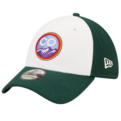 Men's New Era White Colorado Rockies 2022 City Connect 39THIRTY Flex Hat