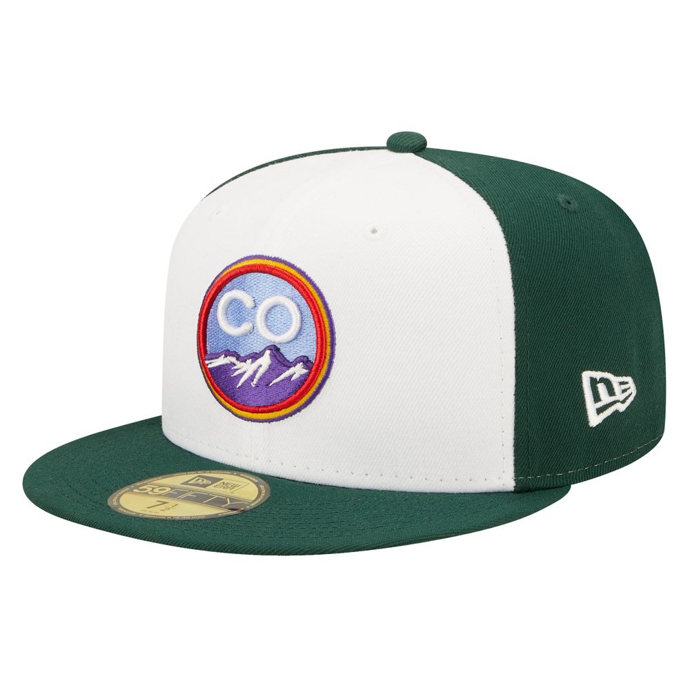 Men's New Era White Colorado Rockies 2022 City Connect 59FIFTY Fitted Hat