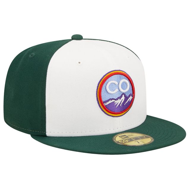 Casquette ajustée 59FIFTY Colorado Rockies 2022 City Connect New Era pour homme, blanche