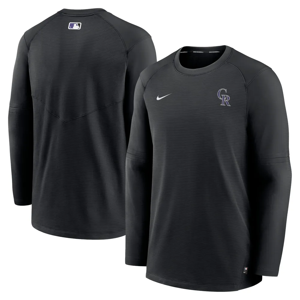 Lids Colorado Rockies Nike Authentic Collection Logo Performance Long  Sleeve T-Shirt - Black