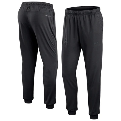 Pantalon de performance voyage Nike Colorado Rockies Authentic Collection pour homme, noir