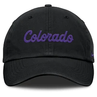 Men's Nike Black Colorado Rockies Club Adjustable Hat