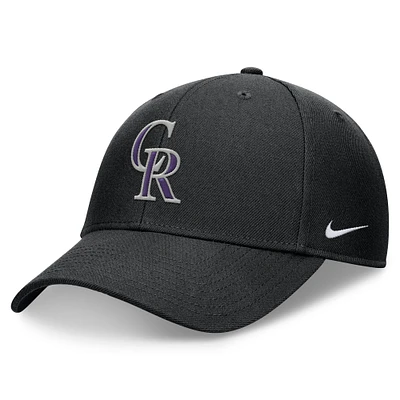 Men's Nike Black Colorado Rockies Club Performance Adjustable Hat