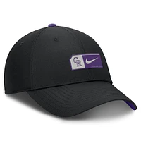 Men's Nike Black Colorado Rockies Club Primetime Adjustable Hat
