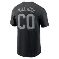 Men's Nike Colorado Rockies Mile High Local Team T-Shirt