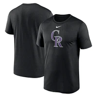 T-shirt Nike Colorado Rockies New Legend Logo pour homme - Noir