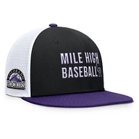 Casquette Snapback Nike Colorado Rockies Pro Trucker noire pour homme