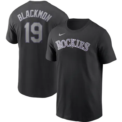 Charlie Blackmon Colorado Rockies Nike Name & Number T-Shirt - Black
