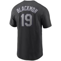 Men's Nike Charlie Blackmon Black Colorado Rockies Name & Number T-Shirt