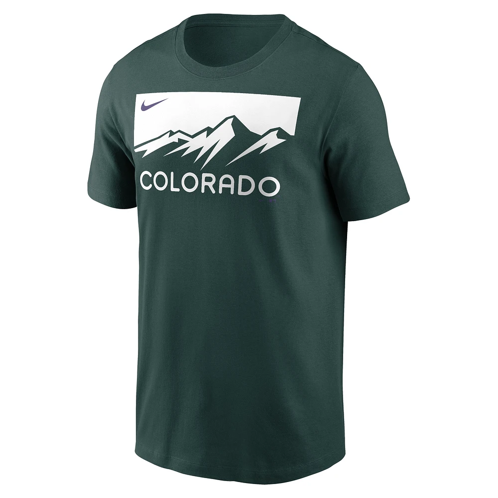 Men's Nike Charlie Blackmon Green Colorado Rockies City Connect Name & Number T-Shirt