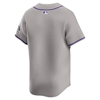 Maillot Nike Colorado Rockies Road Limited pour homme, gris