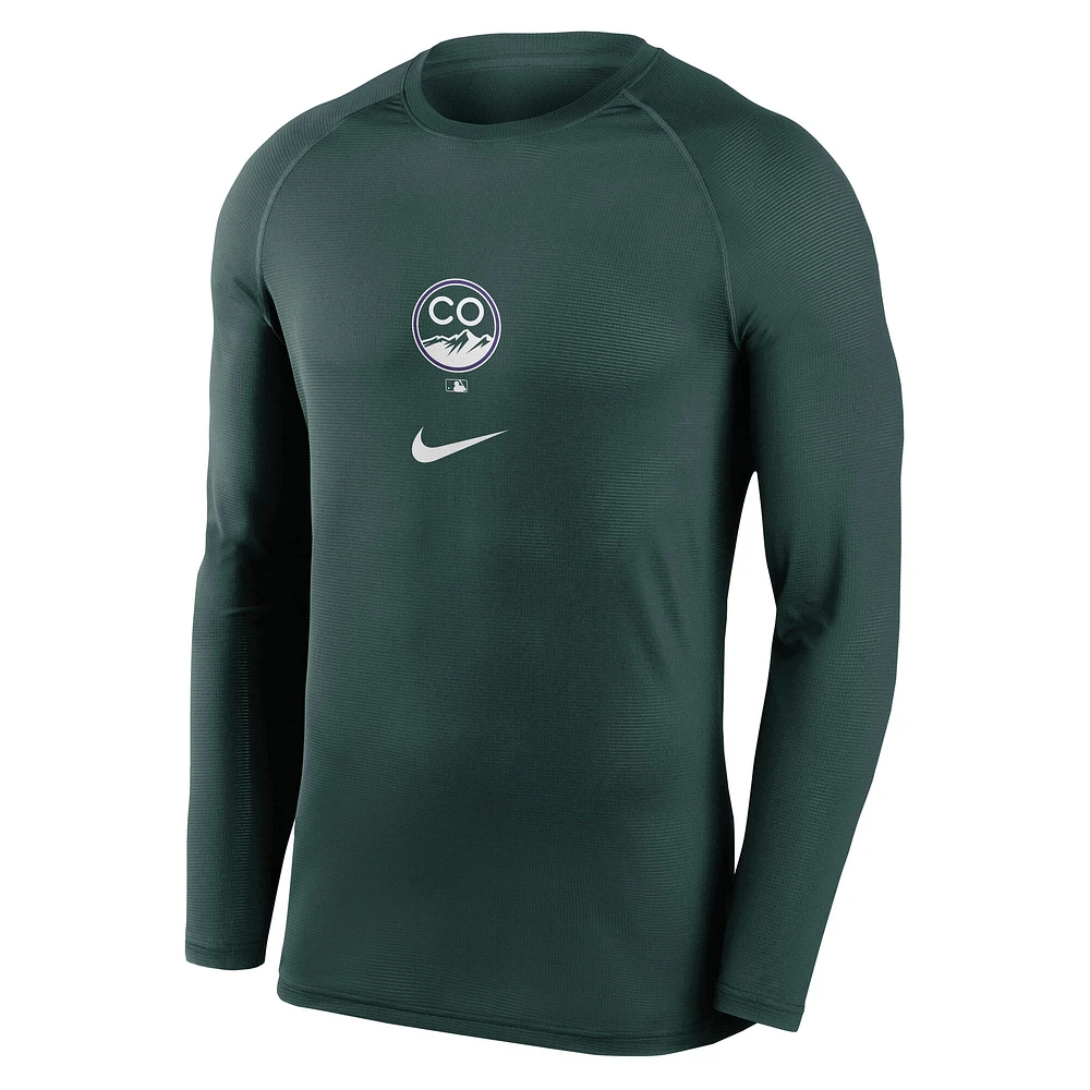 V110793 Rockie 3EY EX 25 MLB Maillot de base-ball Nike Breathe LS pour homme - City Connect TEEMENL-S NKXH-3EY-DNV-1M4 #1