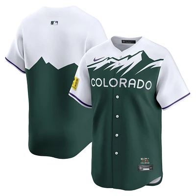 Maillot Nike Colorado Rockies City Connect Limited pour homme, vert