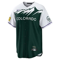 Maillot Nike Colorado Rockies City Connect Replica Team pour homme, vert