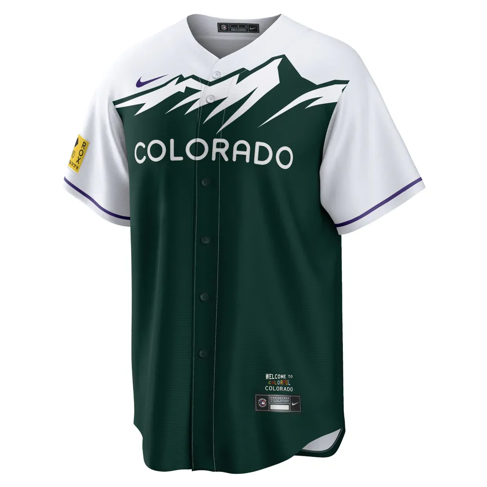 Men's Colorado Rockies Nike White Home Replica Team Jersey