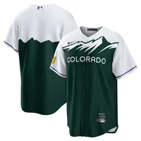 Maillot d'équipe Nike Colorado Rockies City Connect Replica vert pour homme