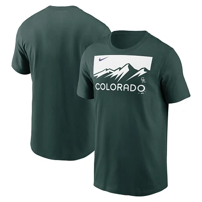 Men's Nike Green Colorado Rockies City Connect Wordmark T-Shirt