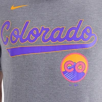 Men's Nike  Heather Charcoal Colorado Rockies 2025 City Connect Tri-Blend T-Shirt