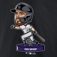 Men's Nike Kris Bryant Black Colorado Rockies Bobblehead T-Shirt