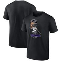 Men's Nike Kris Bryant Black Colorado Rockies Bobblehead T-Shirt