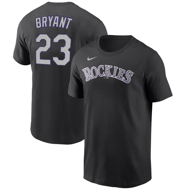 Homage Kris Bryant Gray Colorado Rockies Caricature Tri-Blend T-Shirt