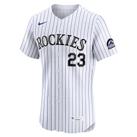 Men's Nike Kris Bryant White Colorado Rockies Home Elite Player Jersey