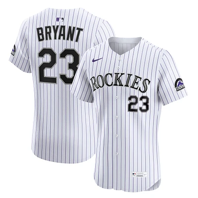Men's Nike Kris Bryant White Colorado Rockies Home Elite Player Jersey