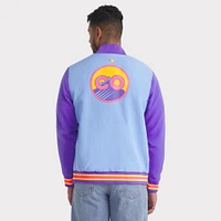 Men's Nike  Light Blue/Purple Colorado Rockies 2025 City Connect Authentic Collection Full-Zip Bomber Jacket
