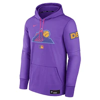 Men's Nike  Purple Colorado Rockies 2025 City Connect Authentic Collection Therma Pullover Hoodie