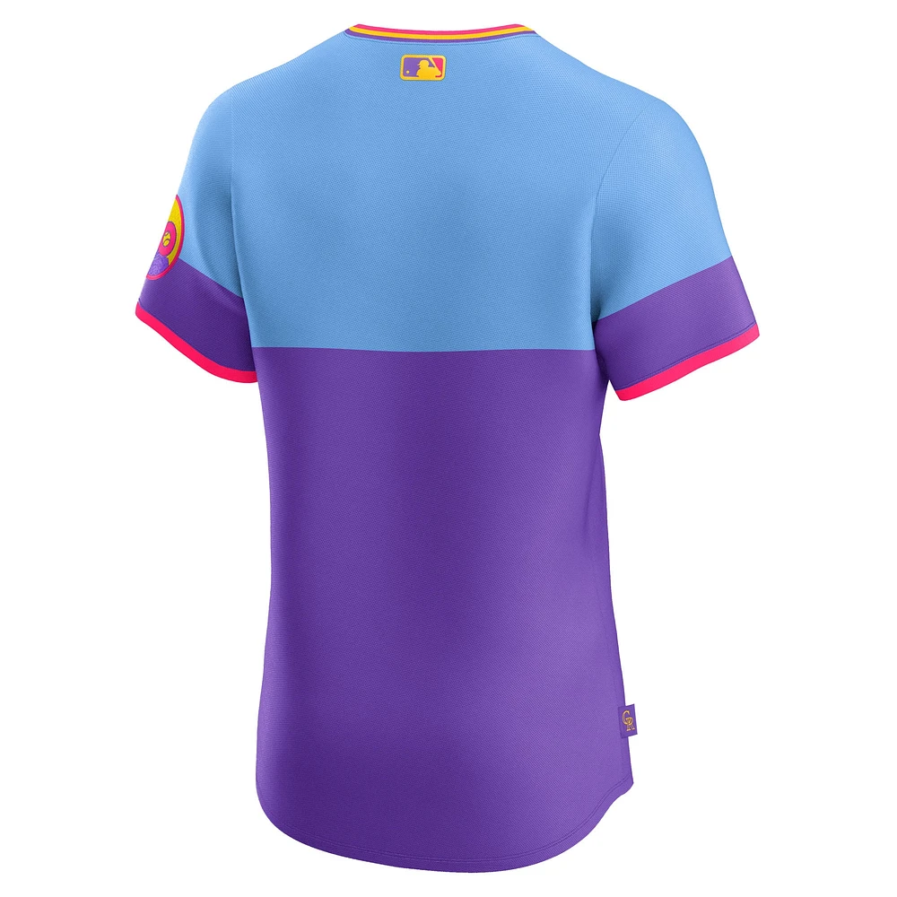 Men's Nike Purple Colorado Rockies 2025 City Connect Elite Jersey