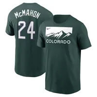Men's Nike Ryan McMahon Green Colorado Rockies 2022 City Connect Name & Number T-Shirt