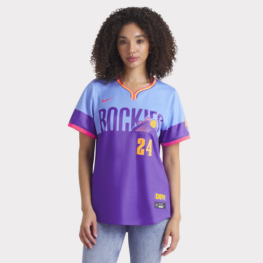 Men's Nike Ryan McMahon Purple/Light Blue Colorado Rockies 2025 City Connect Limited Player Jersey