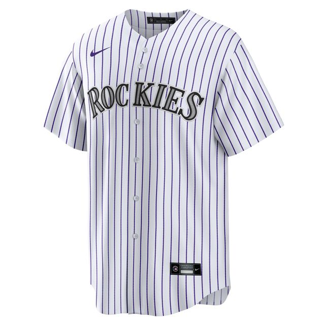 Maillot réplique vierge Nike Colorado Rockies domicile pour homme, blanc