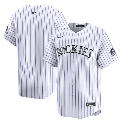 Maillot de joueur Nike Colorado Rockies Home Limited pour homme, blanc