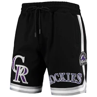 Men's Pro Standard Black Colorado Rockies Team Shorts