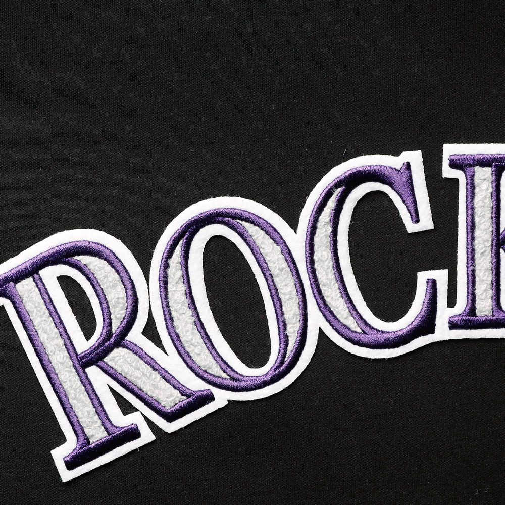 Fanatics Men's Purple Colorado Rockies Official Logo T-Shirt