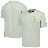 Men's Pro Standard Mint Colorado Rockies Neutral CJ Dropped Shoulders T-Shirt