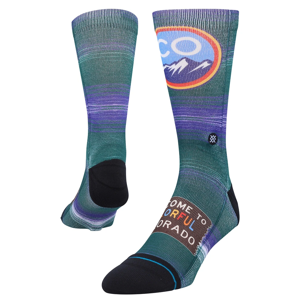 Men's Stance Colorado Rockies City Connect Crew Socks