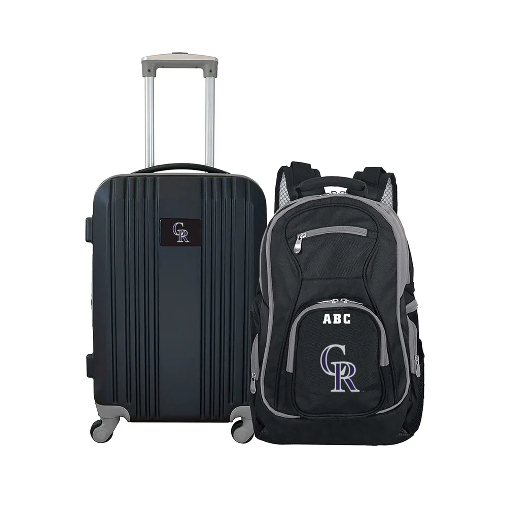 MOJO Black Baltimore Ravens Personalized Deluxe 2-Piece Backpack & Carry-On  Set