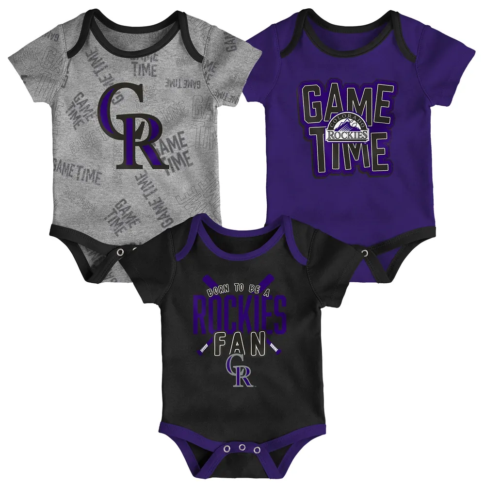 Fanatics Branded Colorado Rockies Women's Black/Purple Fan T-Shirt Combo Set