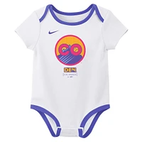 Ensemble deux pièces Nike blanc Colorado Rockies 2025 City Connect pour nouveau-né