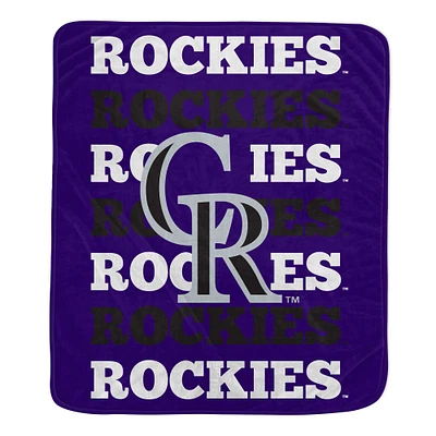 Pegasus Colorado Rockies 60'' x 70'' Logo Wordmark Plush Blanket