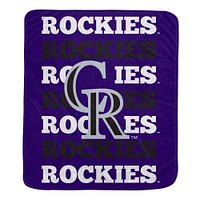 Couverture en peluche avec logo Pegasus Colorado Rockies 60'' x 70''