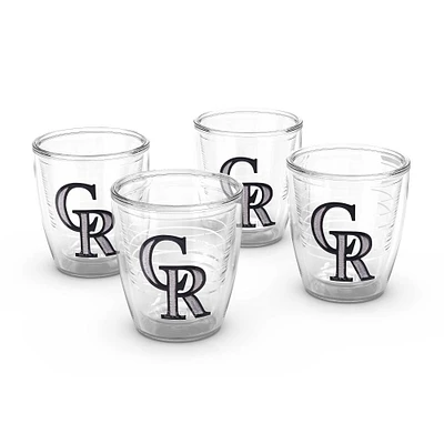 Tervis Colorado Rockies paquet de quatre 12oz. Ensemble de gobelets emblème