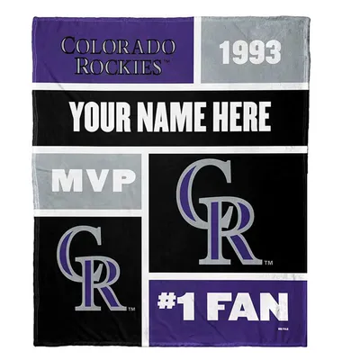 Colorado Rockies The Northwest Group 50'' x 60'' Colorblock Personalized Sherpa Throw